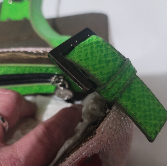 Collector's Fendi Pink/Green Beaded Baguette - Picture 5 of 5